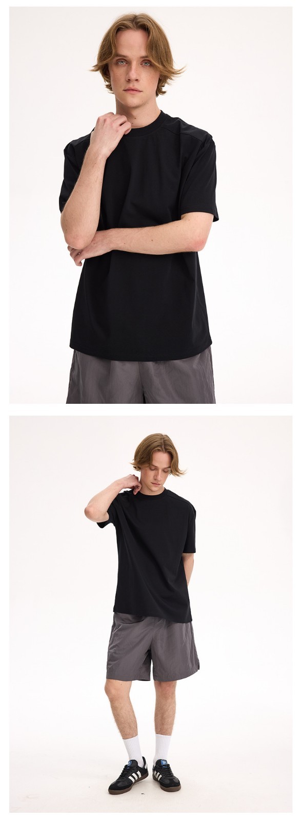 Unisex Premiun Cotton T-SHIRT Cooling SOLID Blank Tee Casual Work Top S-XL
