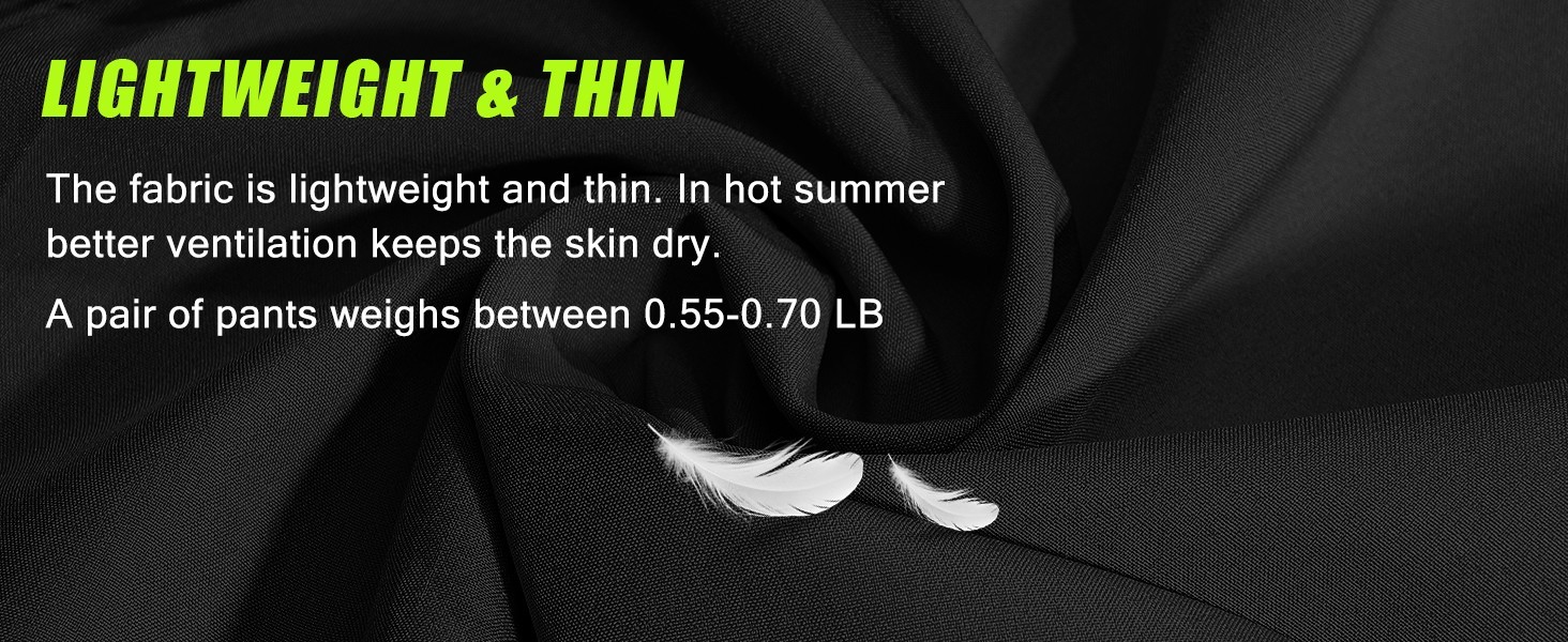 Men’s Elastic waist Hiking Pants Water Resistant Quick-Dry Lightweight Outdoor N