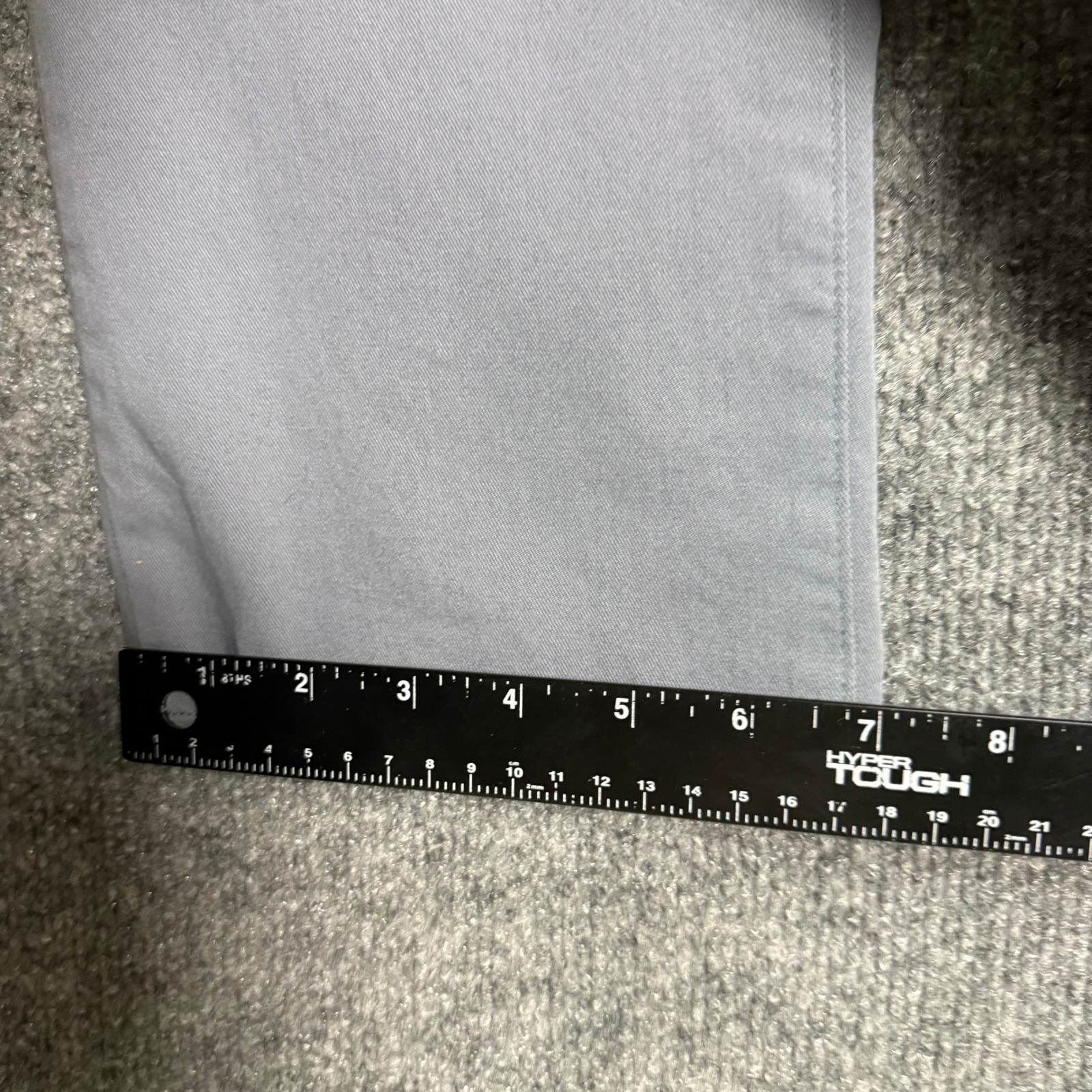 VINCE Pants Mens 32 Fits 34 Grey Flat Front Chino Cotton Stretch Business Casual
