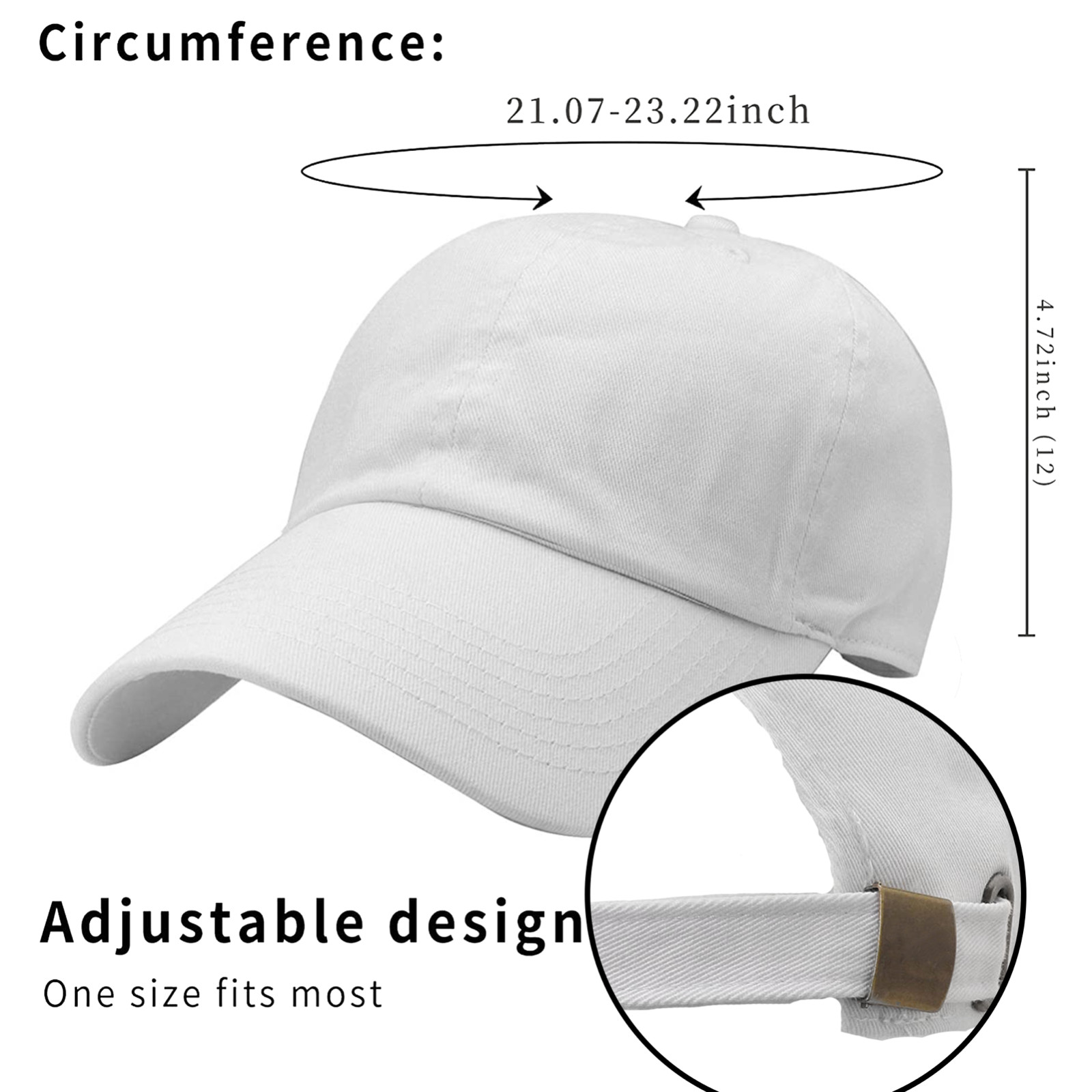 Baseball Cap Men Women Plain Solid Hat Classic Hat Adjustable Ball Dad Hat NEW