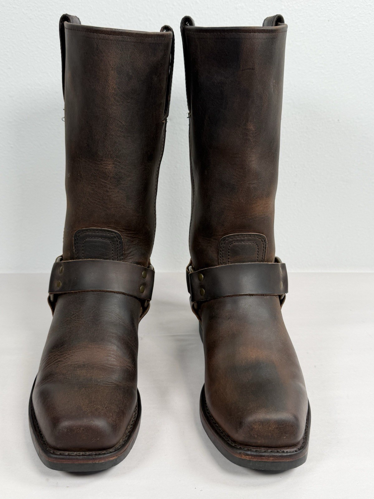 Frye Men’s 12R Harness Boots Size 8 M Brown Oil-tanned Leather 87350 Made In USA
