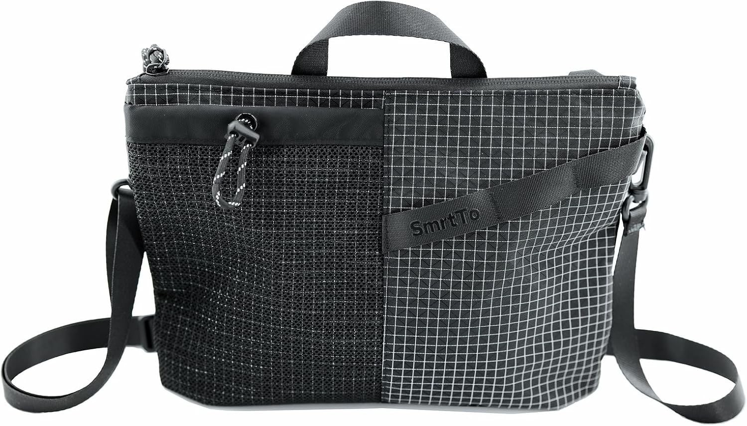 Sling Bag Men Women Compact Crossbody Bag W/ Water Bottle Holder Water Resistant