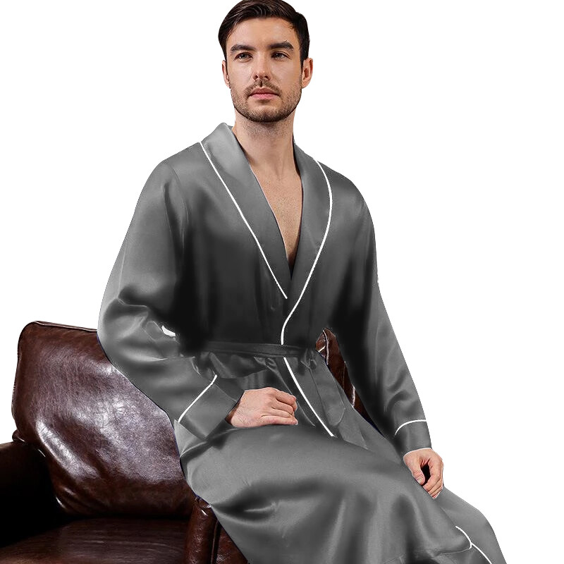 Mens Silk Satin Super Soft Robe – 5 DAY DELIVERY USA -Seller -FAST SHIP !!!!