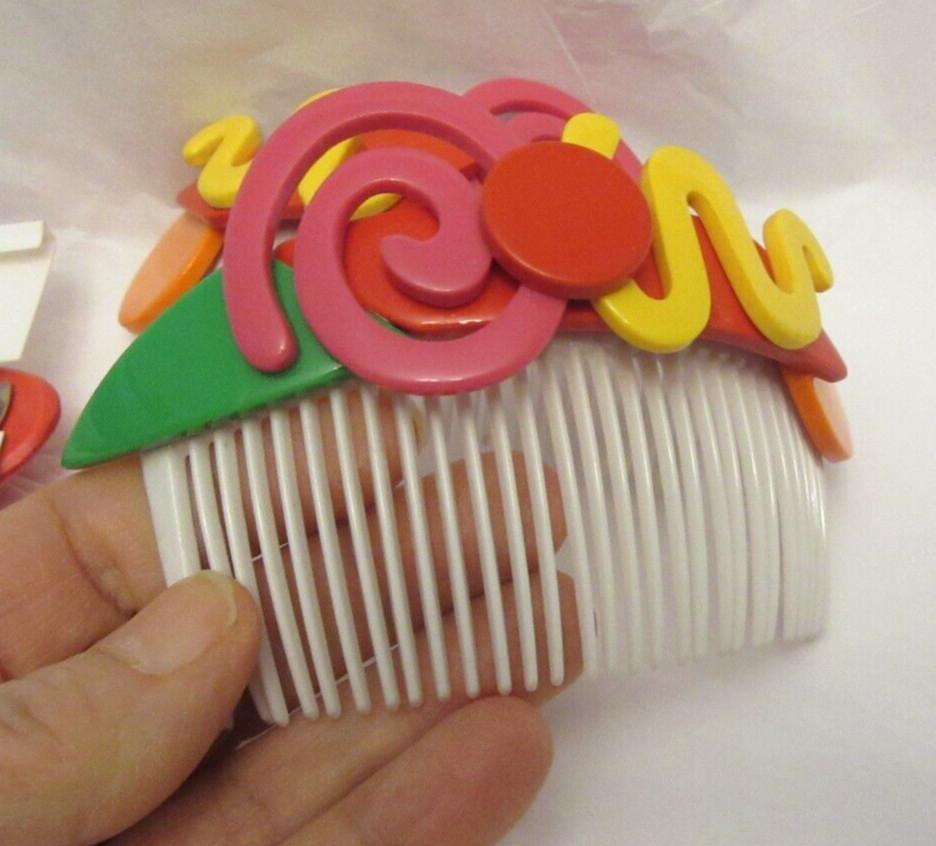 1PCS Hair Clips Hair Comb Hair Fashions Hair Clips Multi Color Plastic #D