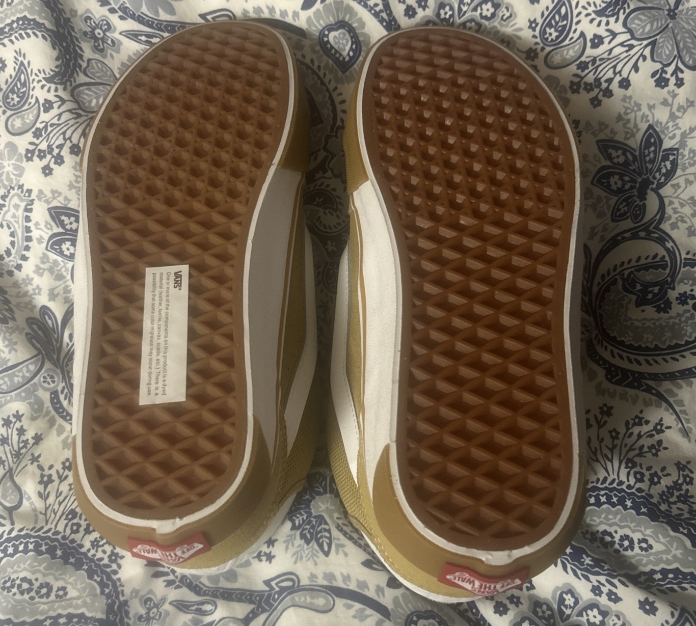 VANS: Skate Shoes Men’s Size 7.5: Woman’s 9 Khaki/Gum Colorway Brand New! No box