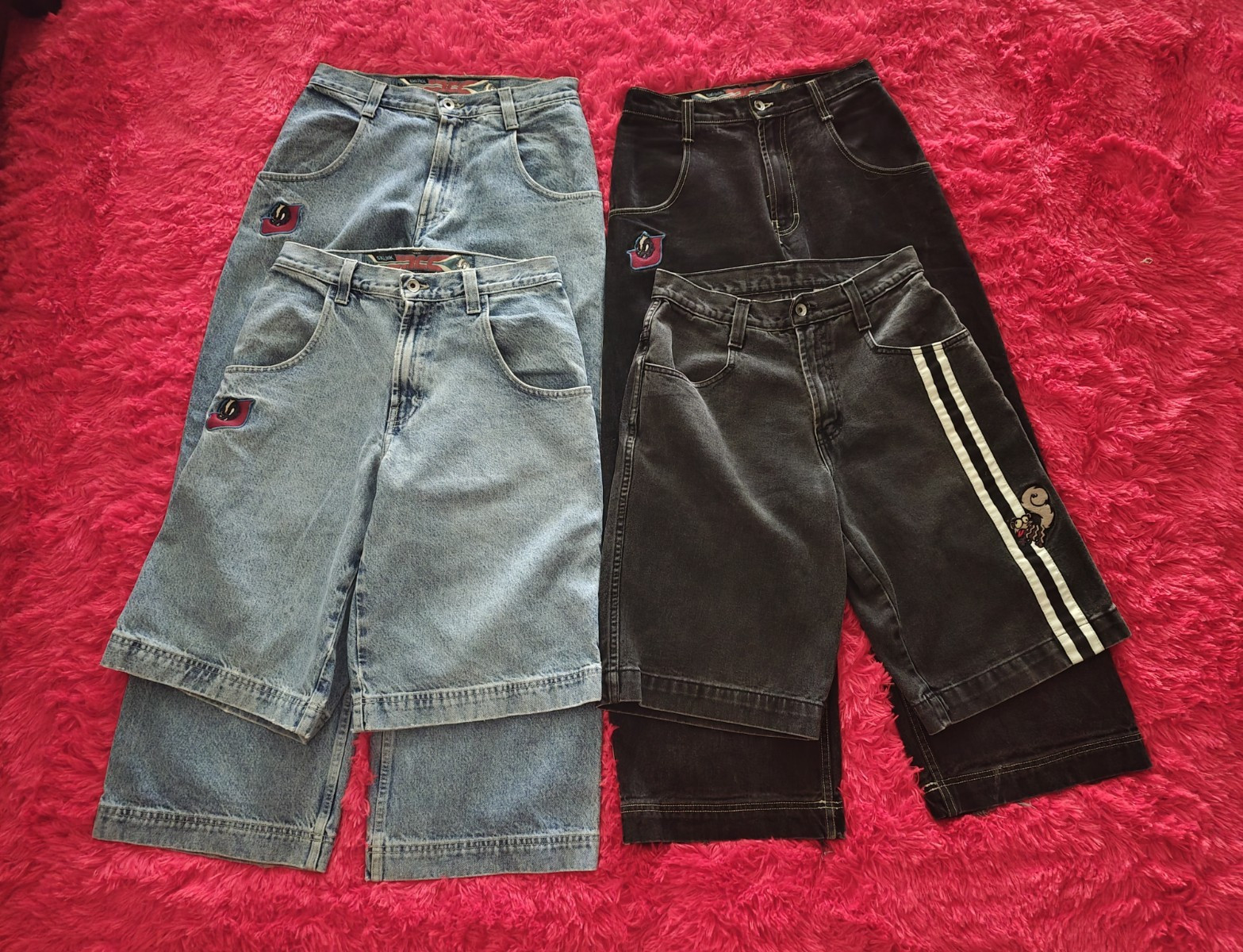 VINTAGE 90s JNCO Jeans Skunk Collection Baggy 90s Skater Denim Grail