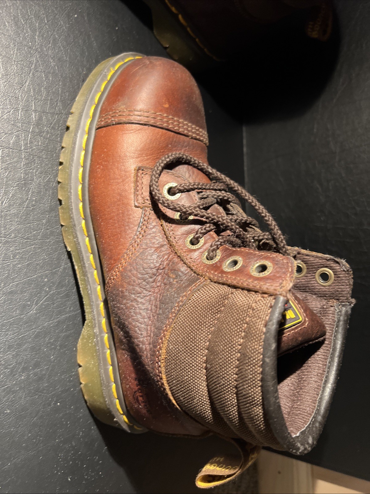 Dr. Martens Industrial Steel Toe Work Boots Brown Men’s US 7 UK 6 EU 39