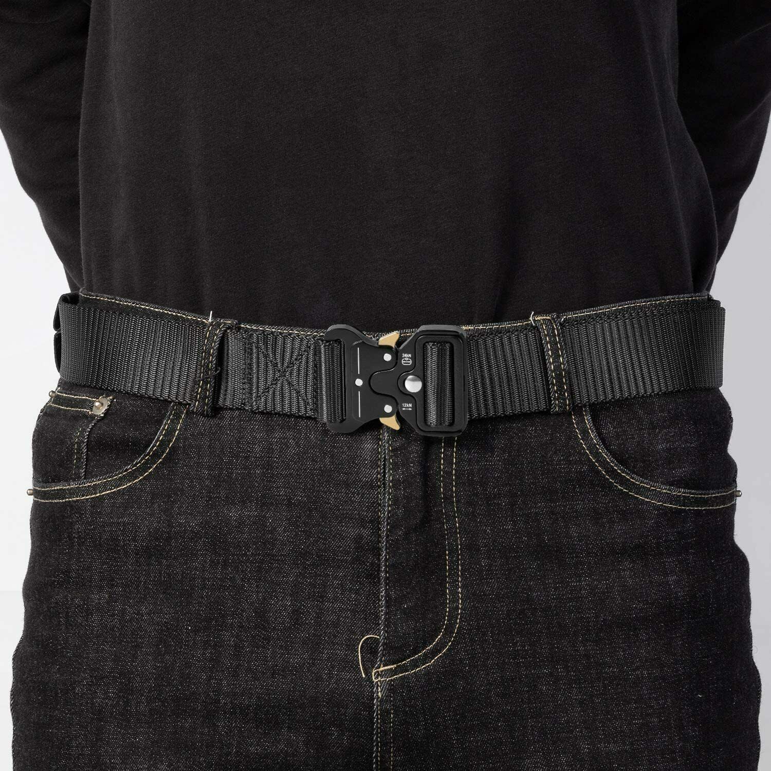 BELT Casual Military Tactical Men Army Adjustable Quick Release Pant Waistband