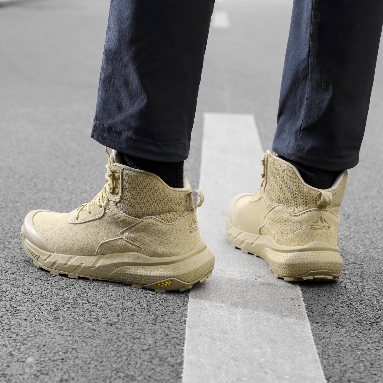 NORTIV 8 Men’s Military Tactical Work Boots Waterproof Motorcycle Combat Boots