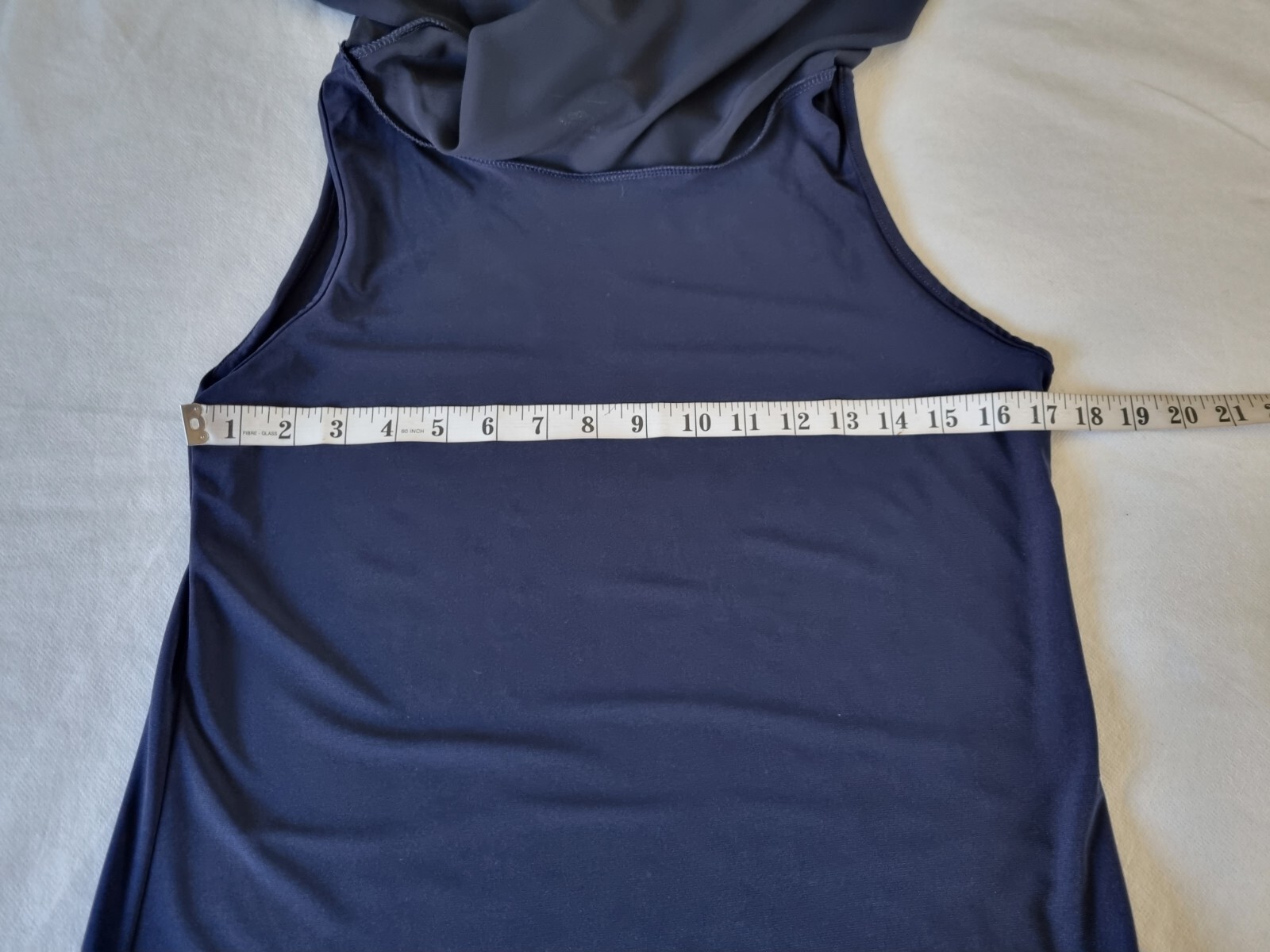 Firenzaa Top Navy UkS Soft Jersey &chiffon Layered Bnwt Holiday Cruise Evening