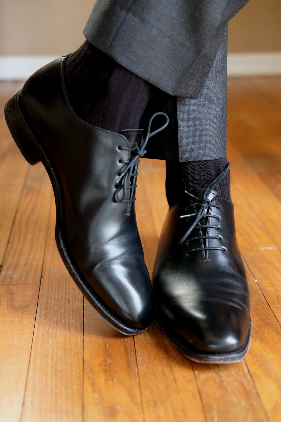 6 Pairs Men’s Dress Socks, Cotton Knee High Over the Calf Luxury Dress Socks