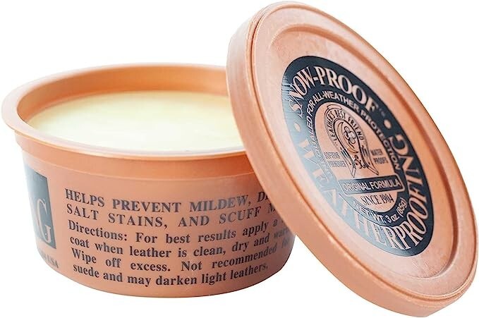 Fiebing’s Snow-Water-Weather Proofing Original Formula For Leather – Paste 3 Oz.