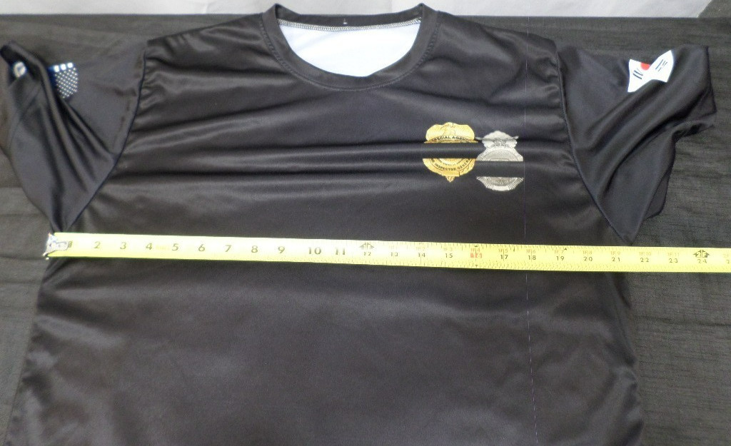 DISCONT NATIONAL MILITARY MP WEEK OSAN AIR BASE REPUBLIC OF KOREA BLACK SHIRT M