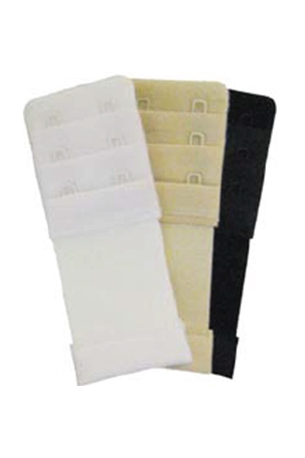 2 Hooks Bra Extenders 3 in a Pack White Beige Black Reduces Bra Tightens 7021