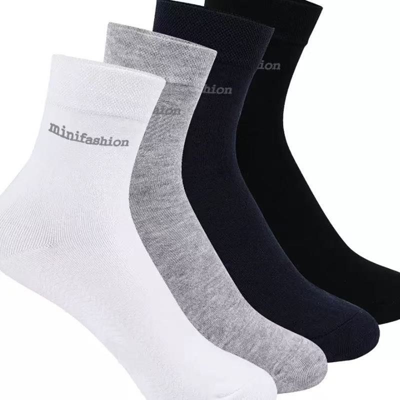 Bamboo Fiber Deodorant Men’s Crew Socks, 7 Pairs