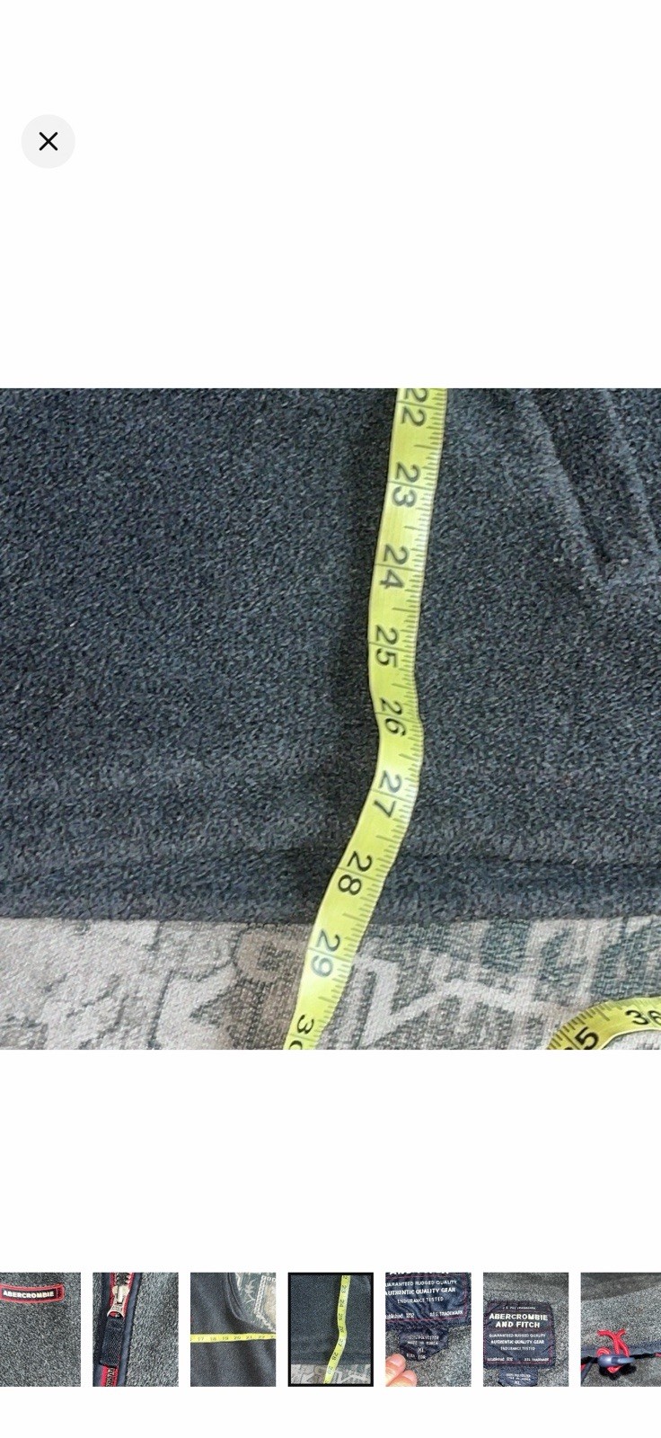 Vintage Abercrombie & Fitch Vest Mens XL Gray Full Zip Pockets Outdoor Y2K Gorpc