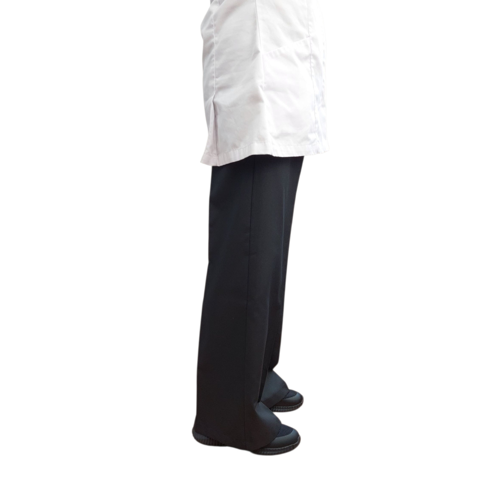 Nurses trousers therapist Care Hospital trousers wide leg easy care BLACK