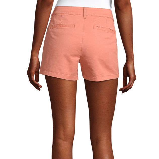 a.n.a. Women’s Mid Rise Twill Chino Shorts Size 16 Spanish Tile NEW 3.5″