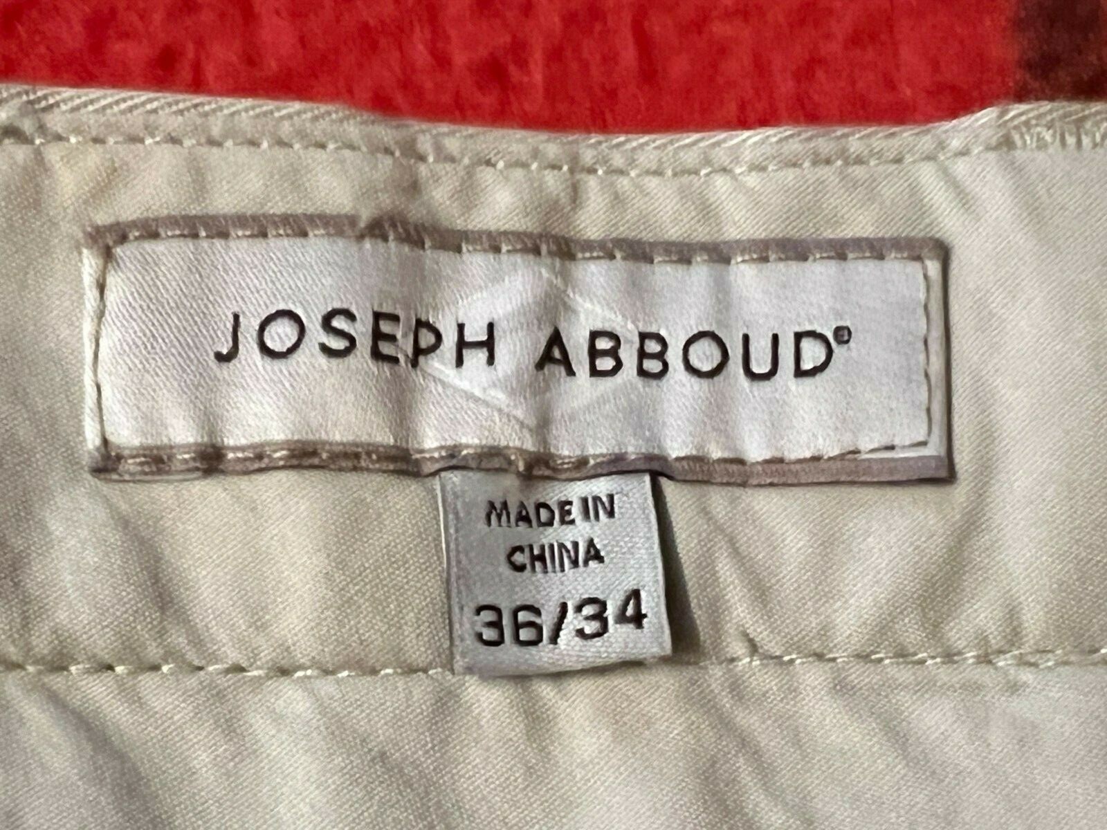 JOSEPH ABBOUD MEN’S 36/37 X 34.5 QUALITY KHAKIS/CHINOS CASUAL PANTS #G200