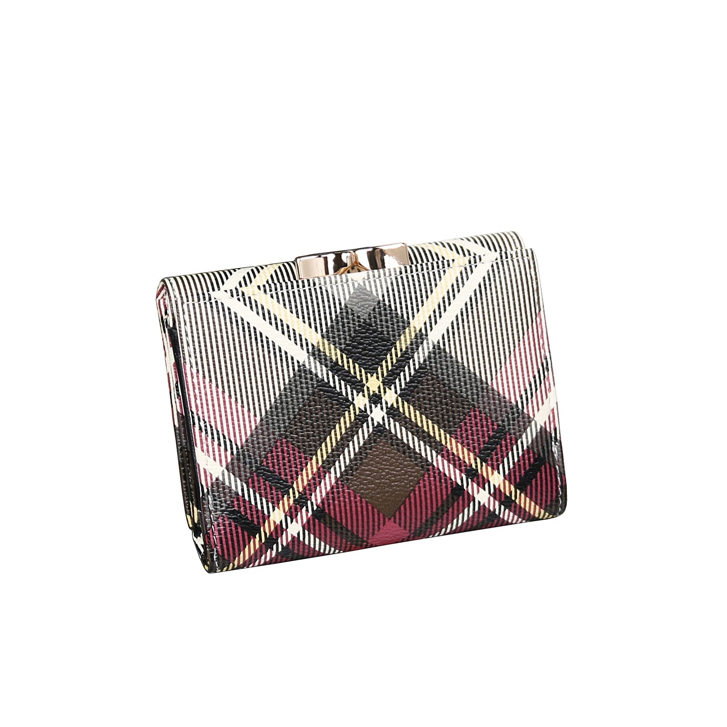 Vivienne Westwood Gamaguchi Trifold Wallet checked pattern 11cm × 9cm × 3cm