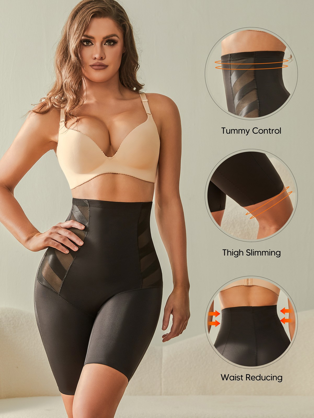 Fajas Colombianas Levanta Cola Butt Lifter Shorts High Waist Tummy Shapewear