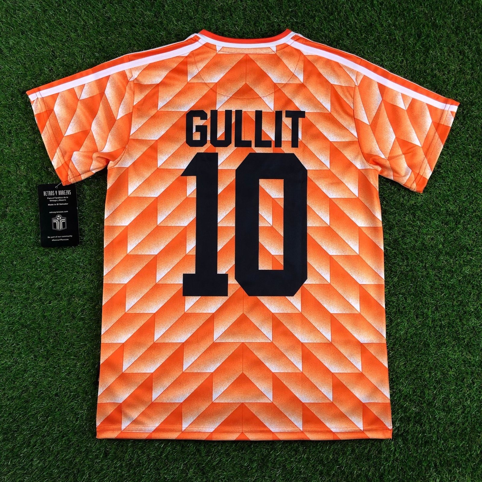 Classic Retro Netherlands Holland 1988 GULLIT 10 Football Shirt Jersey Size M