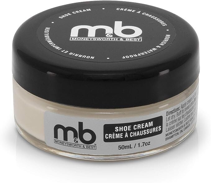 Moneysworth & Best Leather Boot & Shoe Cream Polish – NEUTRAL 1.55 oz (50ml)