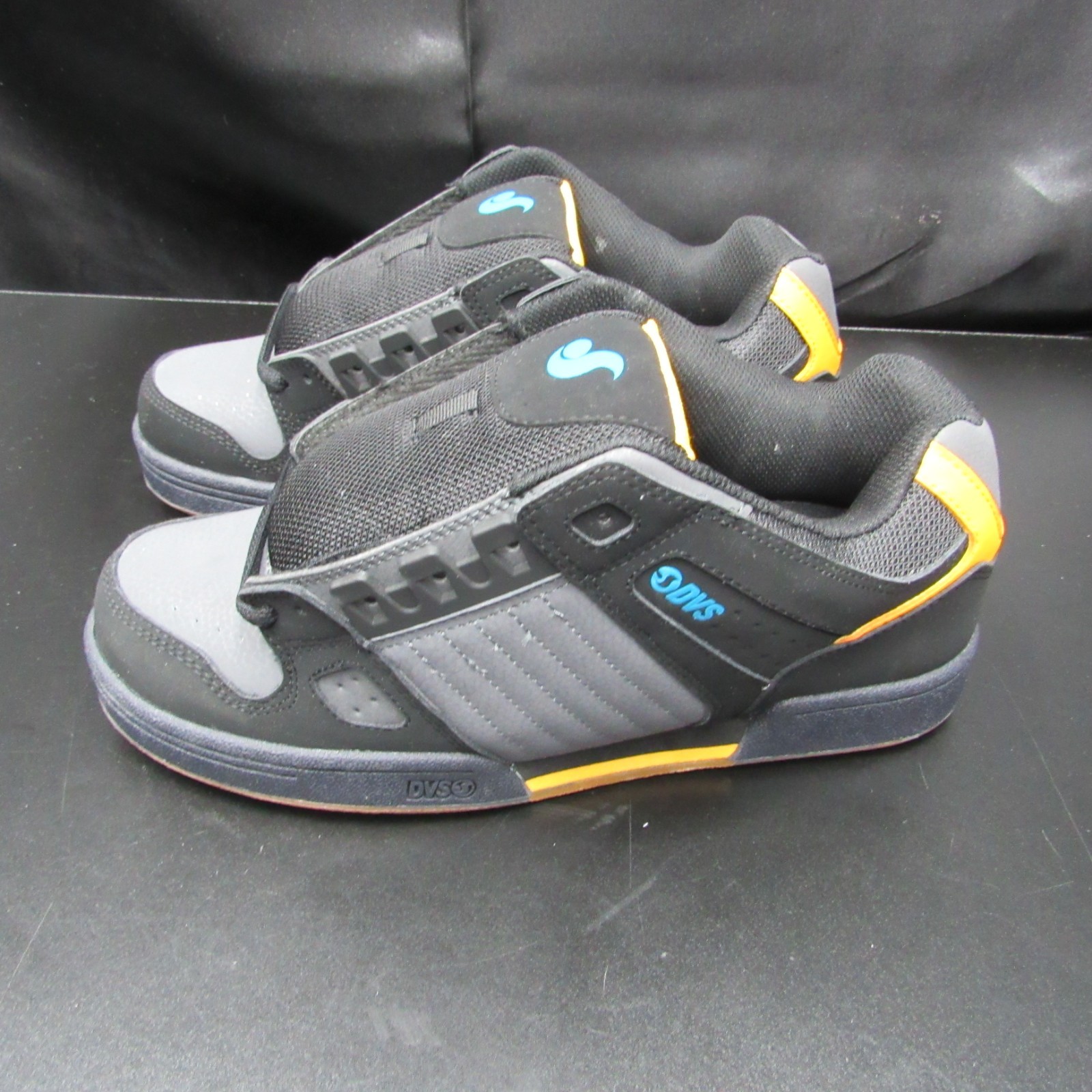 DVS Skateboard Shoes Celsius Black/Orange/Blue SIZE 9