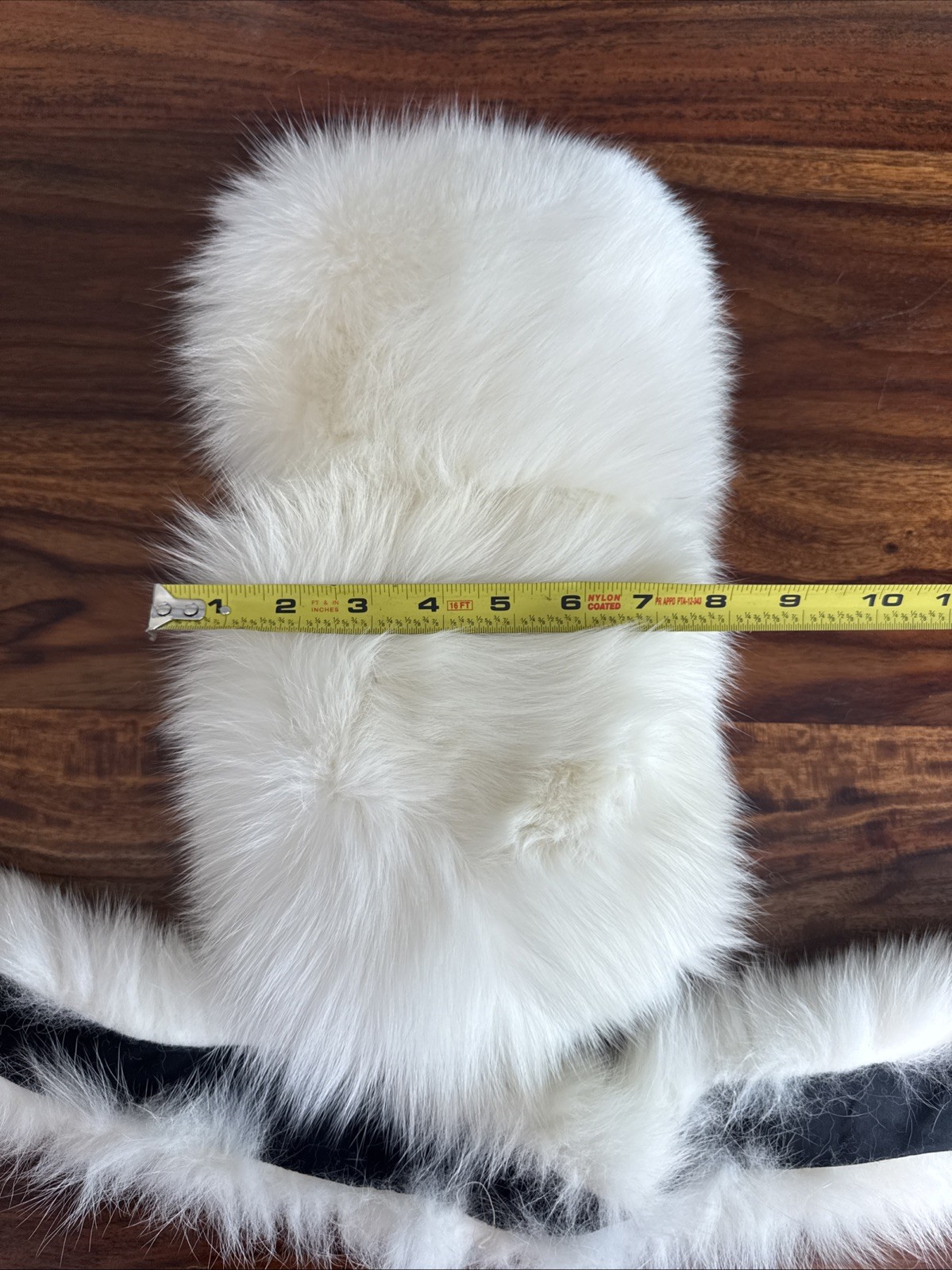 Winter Fur White Women’s Warm Fluffy Hat With Scarf