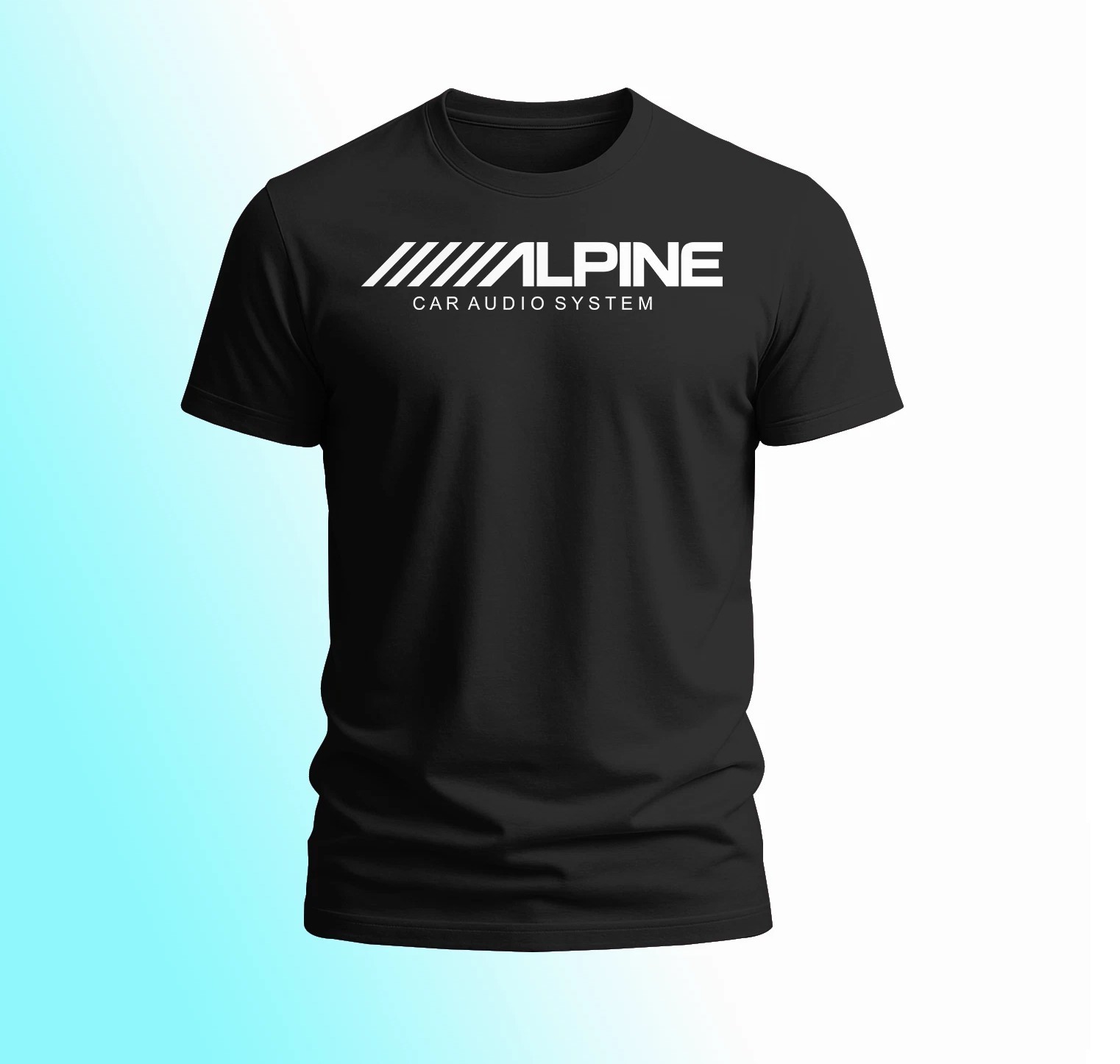 NEW Alpine Car Audio System Logo T-Shirt Cotton Size S-5XL