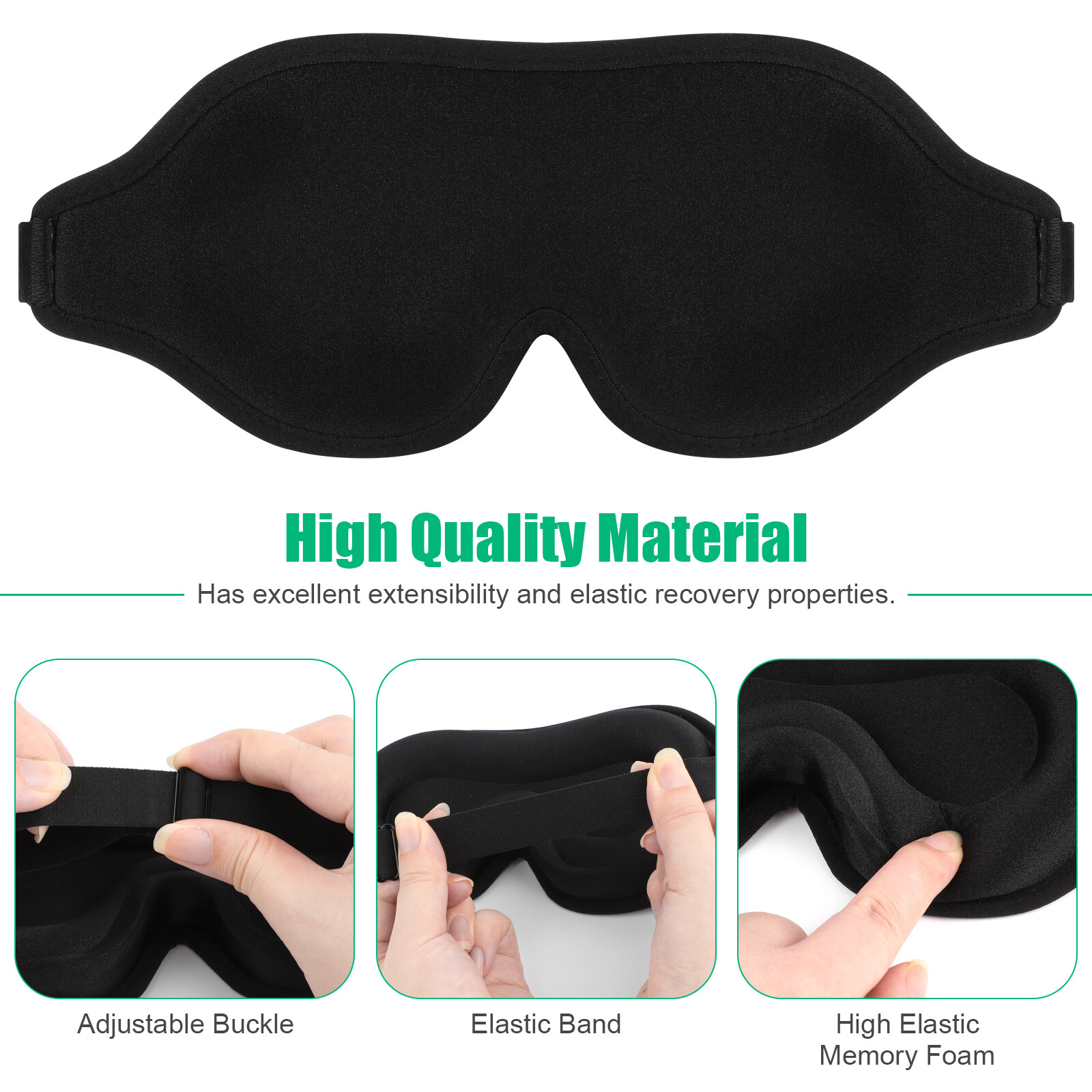 2PCS 3D Travel Silk Eye Mask Sleeping Soft Padded Shade Cover Relax Blindfold US