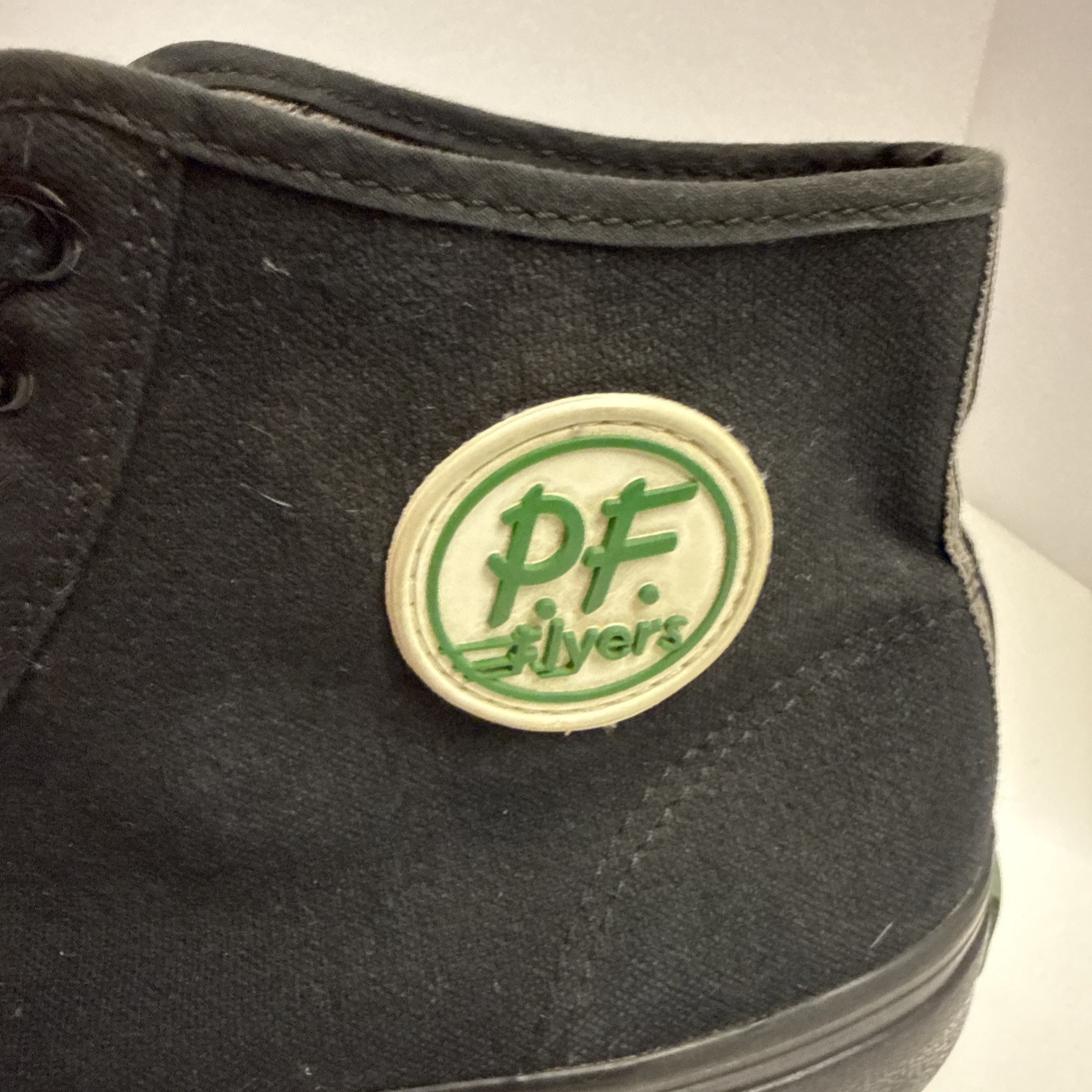 PF Flyers Shoes Mens 10 High Top Canvas Sneakers Sandlot Drip Street Hustle