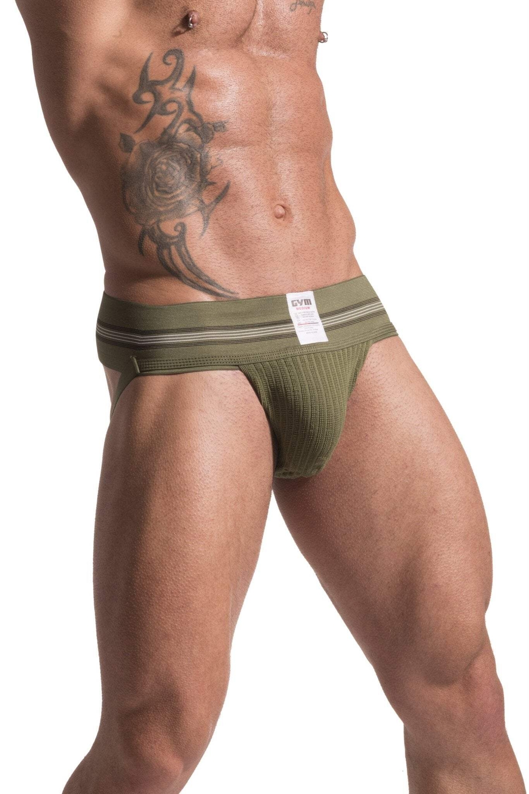 GYM Old School 2.0 Jockstrap with 3″ Waistband (1-Pack)