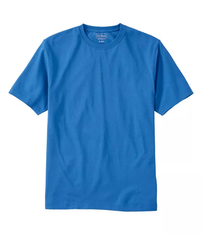L.L.Bean Men’s Carefree Unshrinkable Tee, Traditional Fit Short-Sleeve