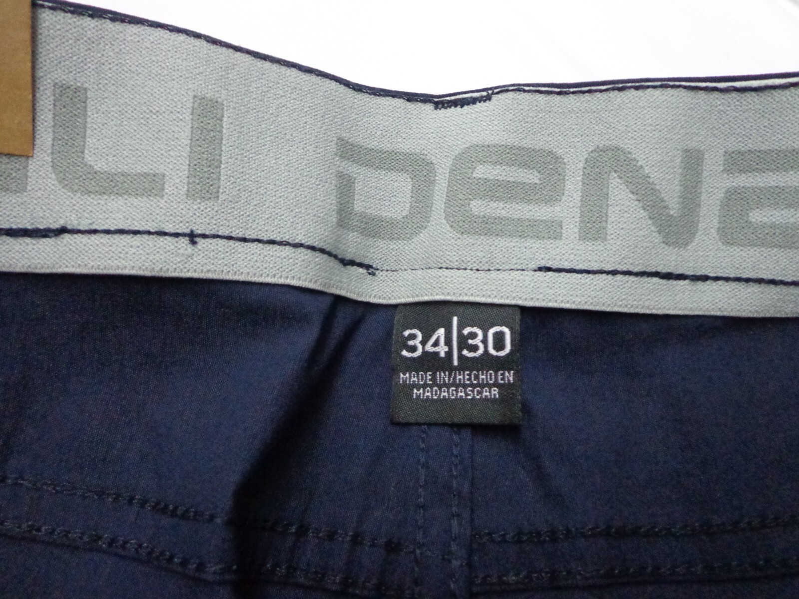 DENALI Dark Navy Blue Tech Fabric Stretch Pants NWT 34/30 MSRP $54