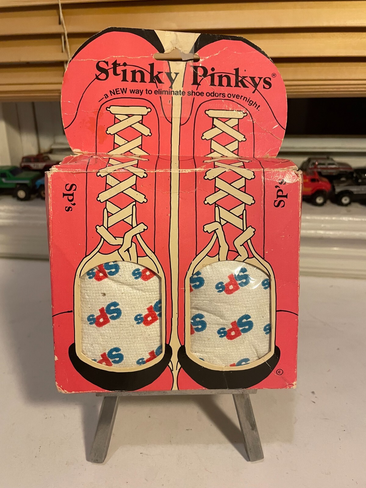 Vintage Stinky Pinky Shoe Boot Deodorizer Odor Trapping Natural Inserts