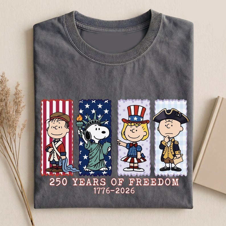 America 250th Anniversary Shirt, Patriotic Snoopy Tee, Retro American Shirt