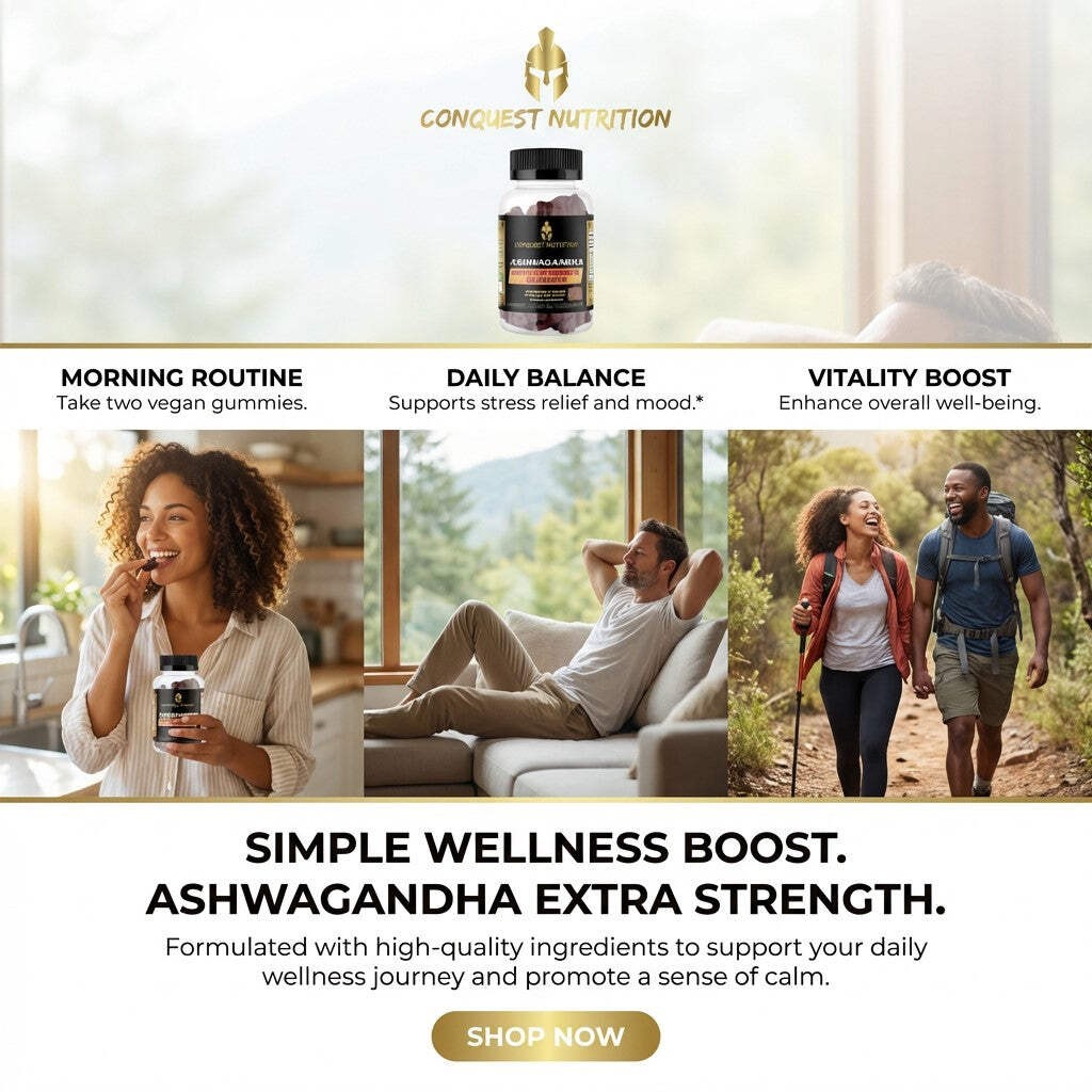 Ashwagandha Extra Strength Gummies – 60 Vegan Gummies for Enhanced Wellness