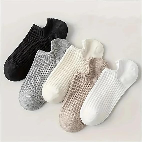 Women’s No Show Ankle Socks – 5/10 Pairs Low Cut Cotton Socks