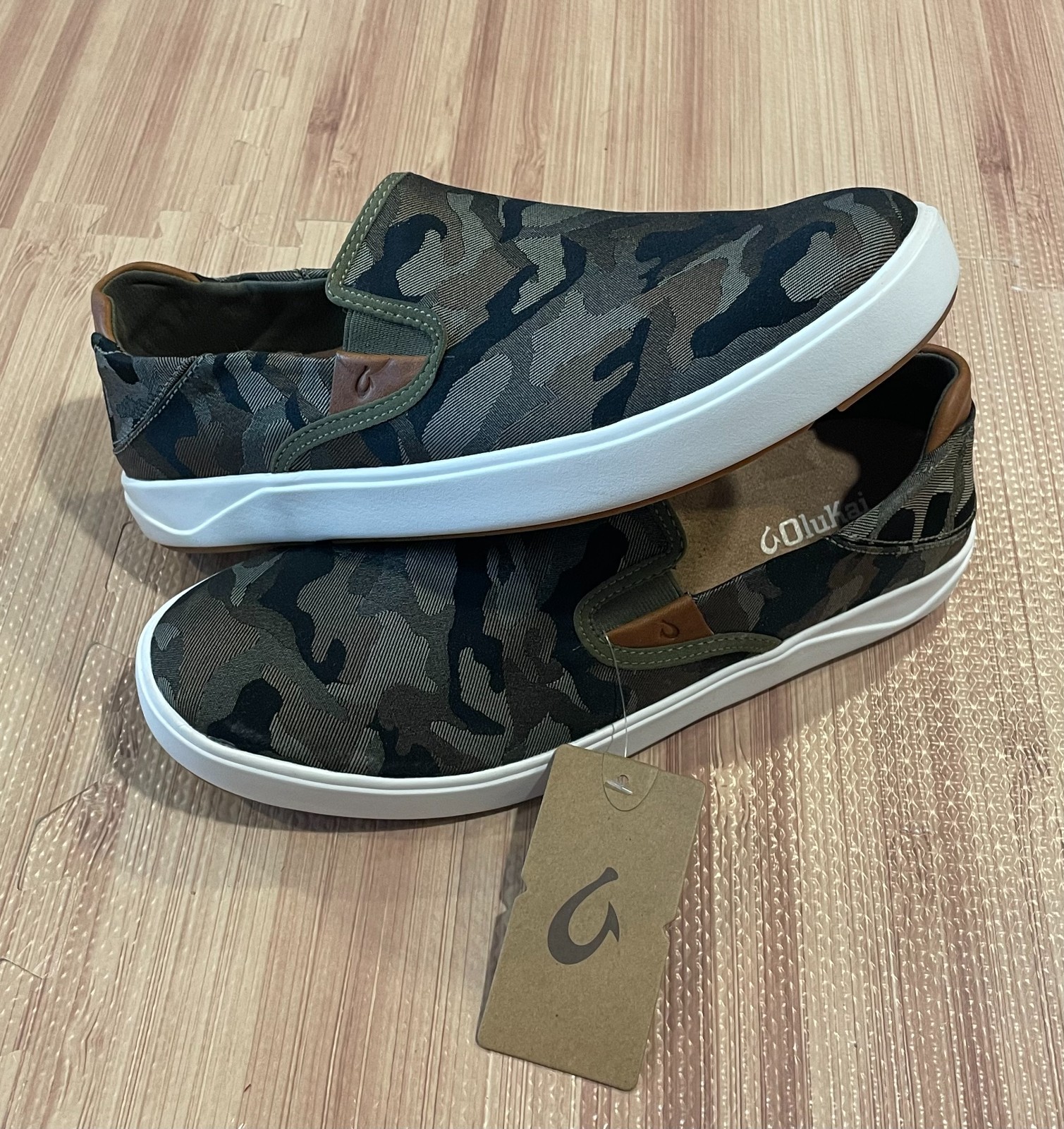 NEW Olukai Lae’Ahi Pa’i Men’s Camo Slip-On Shoes (MSRP:$130)