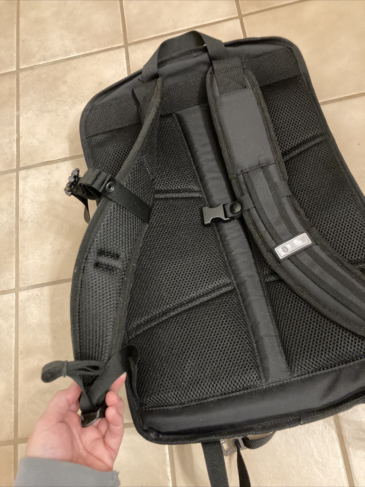 Timbuk2 Alcatraz Backpack Water Resistant Laptop Bag Air Mesh Back Cyclode Logo