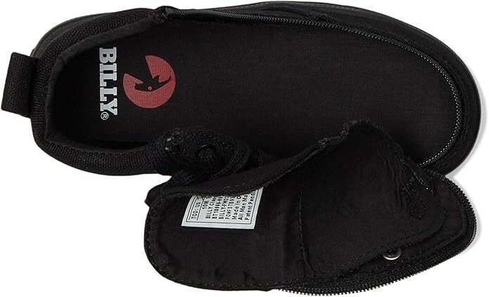 BILLY Footwear Classic Lace High Sneakers – Black to the Floor – Toddler Size
