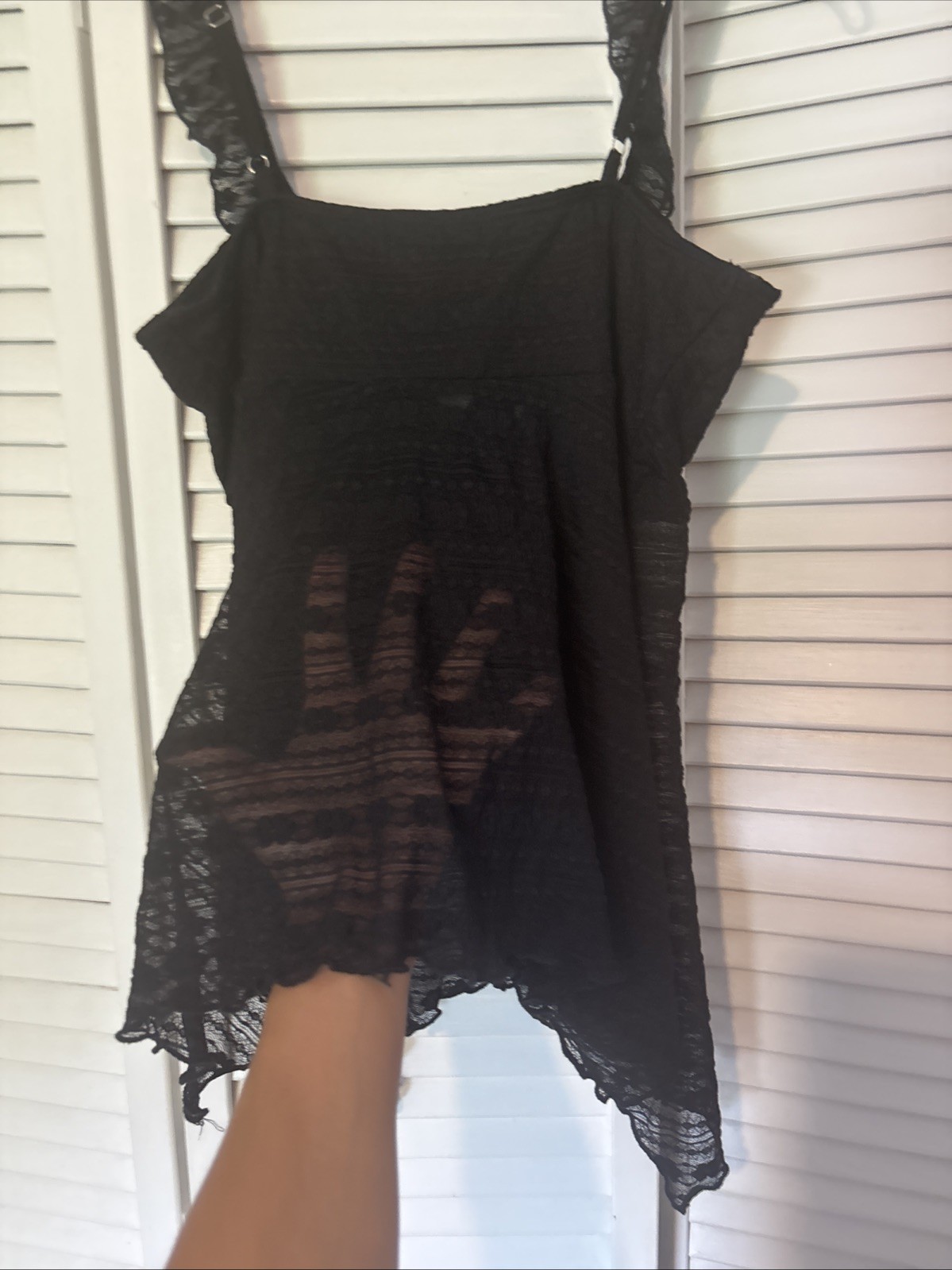 Women’s Black Lace Top Size S