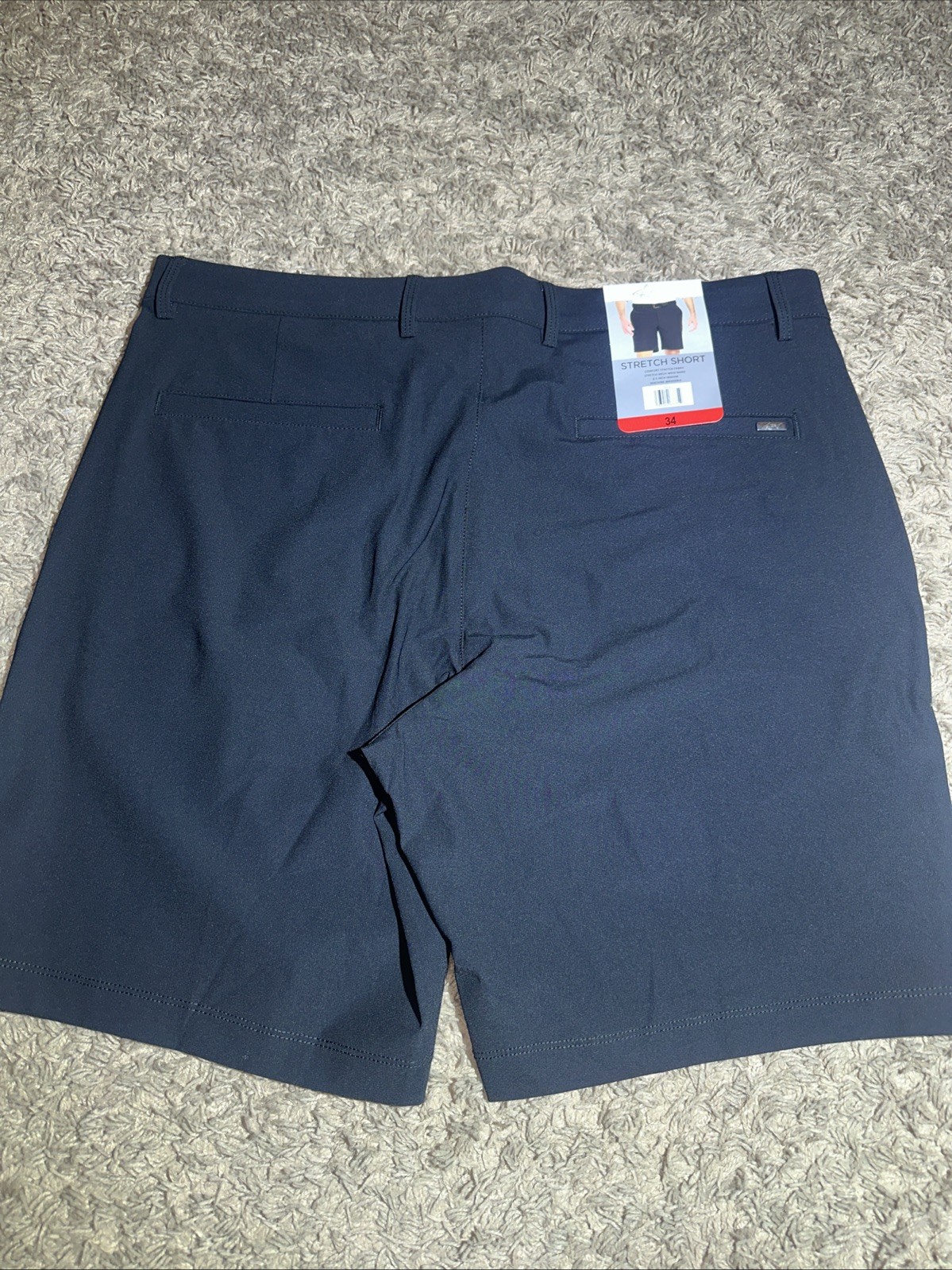 NEW Men’s Greg Norman Black Comfort Stretch Golf Shorts Size 34