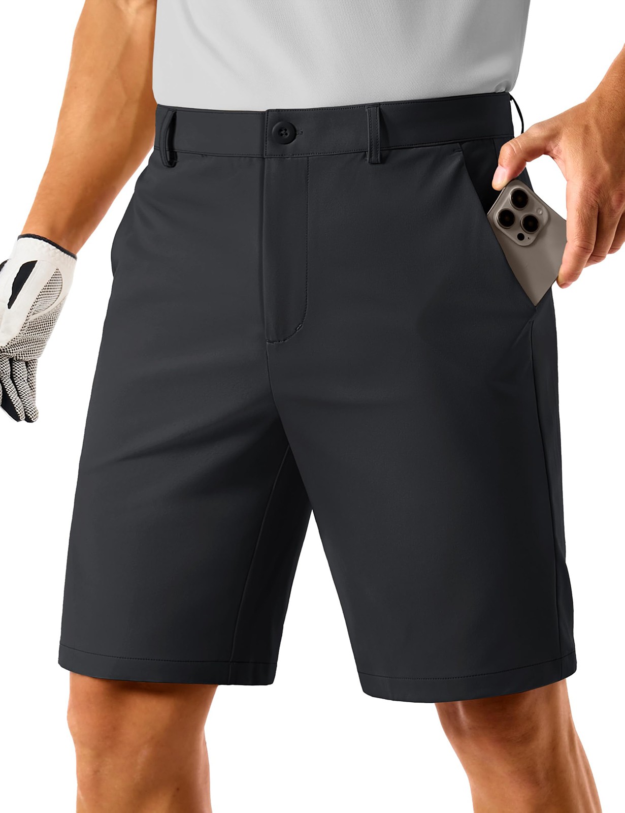 Men’s Golf Shorts 9 Inch Stretch Lightweight Dress Work Casual Shorts Quick Dry
