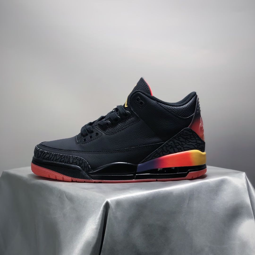 J. Balvin x AJ 3 Rio Retro Sneakers Black FN0344-001