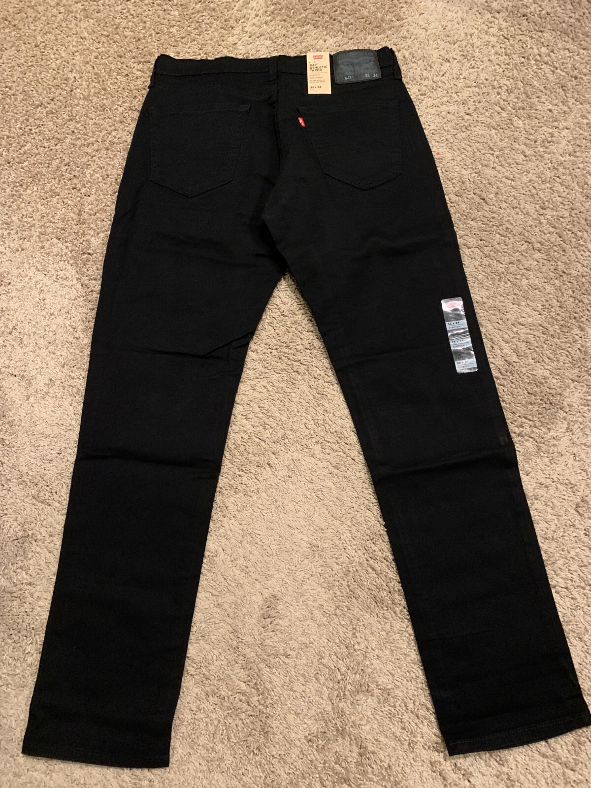 Levi’s 541 Athletic Taper Jeans Black WStretch Men’s Sizes NWT RT$69.50 0019