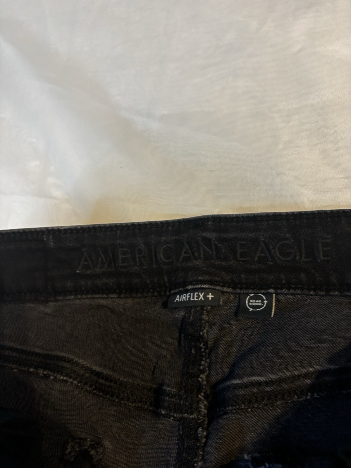 American Eagle AirFlex+ Men’s Black Slim Skinny Mid Rise Stretch Denim Jeans