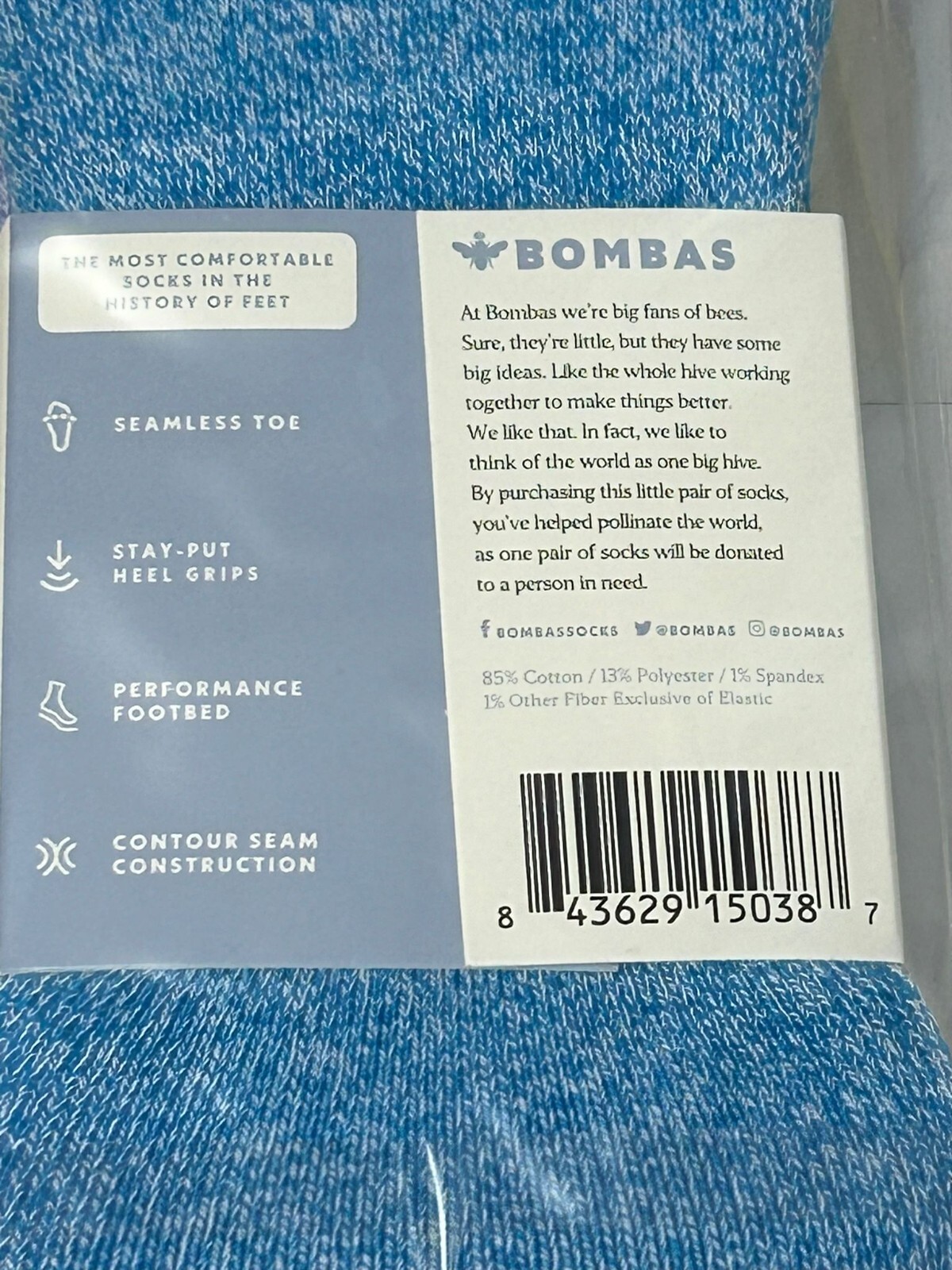 4 colored pairs BOMBAS Women’s Cushioned No Show Sock Size (Medium)