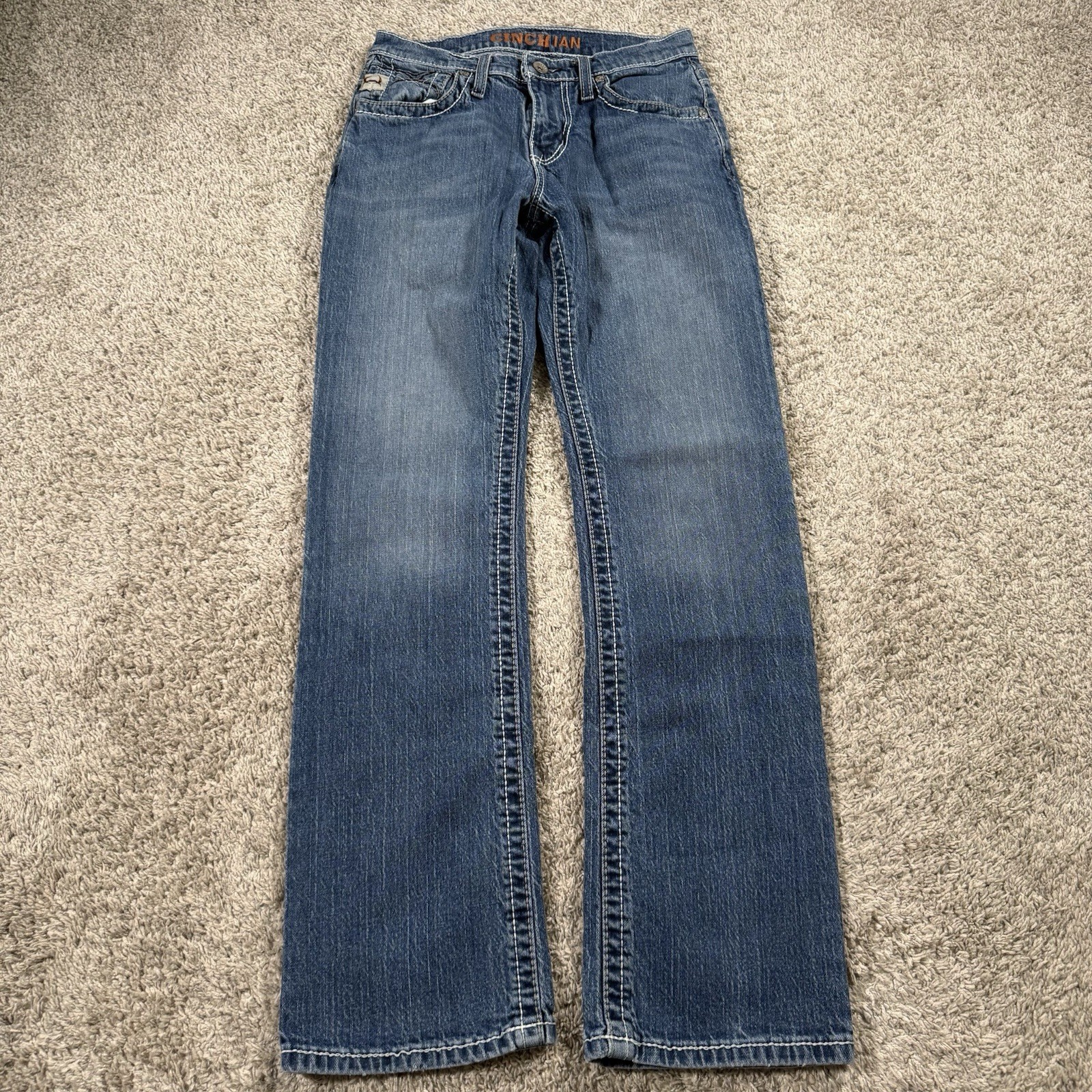 Cinch Ian Jeans Mens 29×32 Blue Medium Wash Slim Bootcut Denim Stretch Western